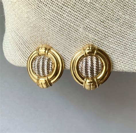 givenchy clip on earrings vintage|Givenchy vintage earrings.